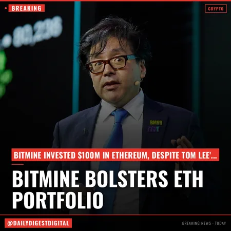 Bitmine made its largest ETH purchase this year despite Tom Lee's slowdown suggestion
