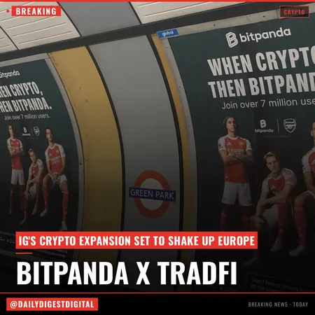 TradFi giant IG to expand crypto trading across Europe through Bitpanda