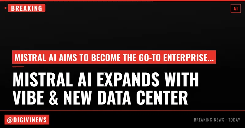 Mistral AI launches Vibe, expands into industrial AI and announces data center push to challenge OpenAI