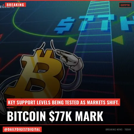 Bitcoin price stays under $77K as US bond yields near 20-year highs