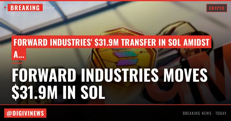 Forward Industries moves $32M in SOL amid $1B paper loss