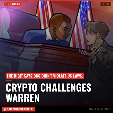 Crypto advocacy group challenges Senator Warren's claims on OCC charters