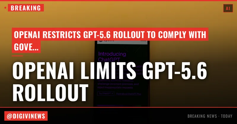 OpenAI limits GPT-5.6 rollout after government request, says restrictions shouldn’t be the norm