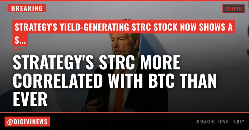 Strategy's yield-generating STRC stock is more correlated with BTC than ever
