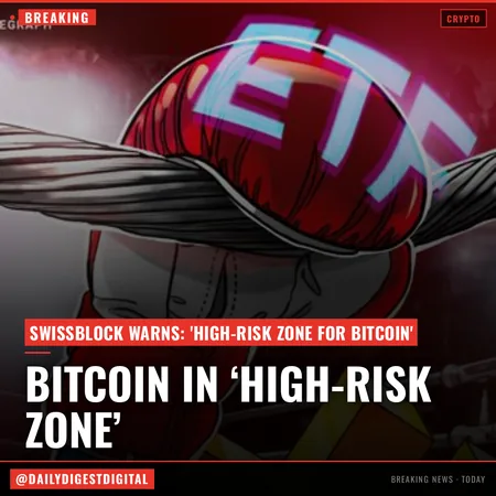 Bitcoin in ‘high-risk zone’ as ETF outflows signal institutional exit: Swissblock