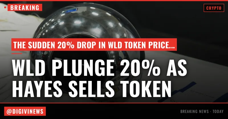 WLD plunges 20% as Hayes dumps token a day after saying he would keep holding it