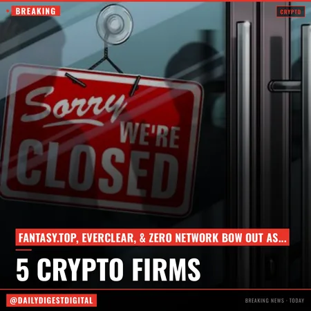5 crypto firms wind down this week amid ongoing market slump