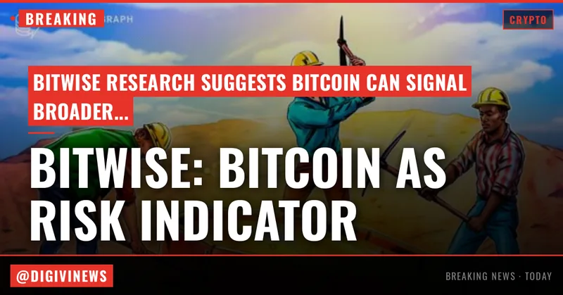 Bitcoin may act as a ‘canary in the coal mine’ as risk-off pressure spreads: Bitwise