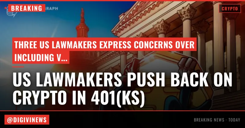 US lawmakers push back on Labor Department plans to include crypto in 401(k)s