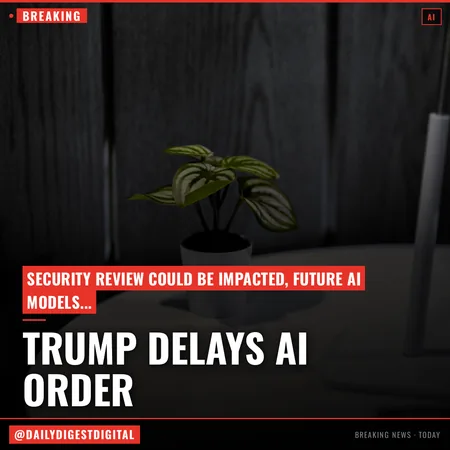 Trump delays AI security executive order, saying language ‘could have been a blocker’