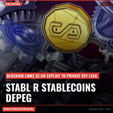 StablR Euro and USD stablecoins depeg amid ongoing $2.8M exploit