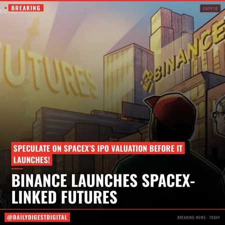Binance launches SpaceX-linked perpetual futures ahead of IPO
