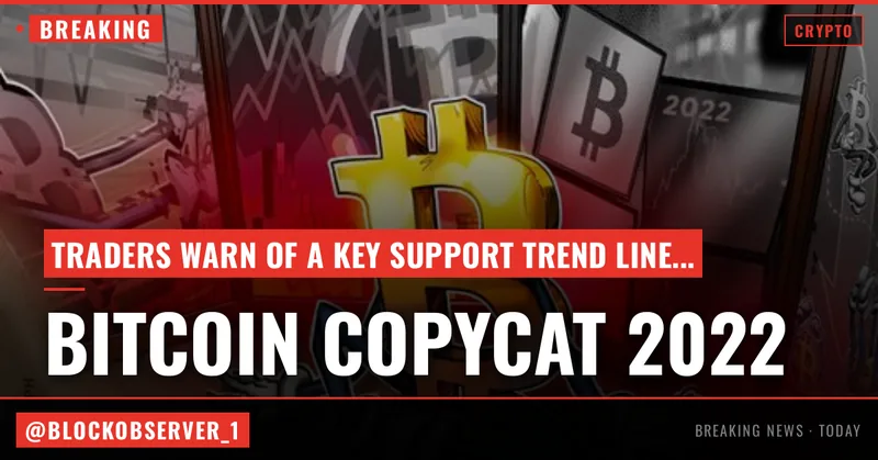 Bitcoin copying 2022 'almost perfectly' as trader sees key support failing