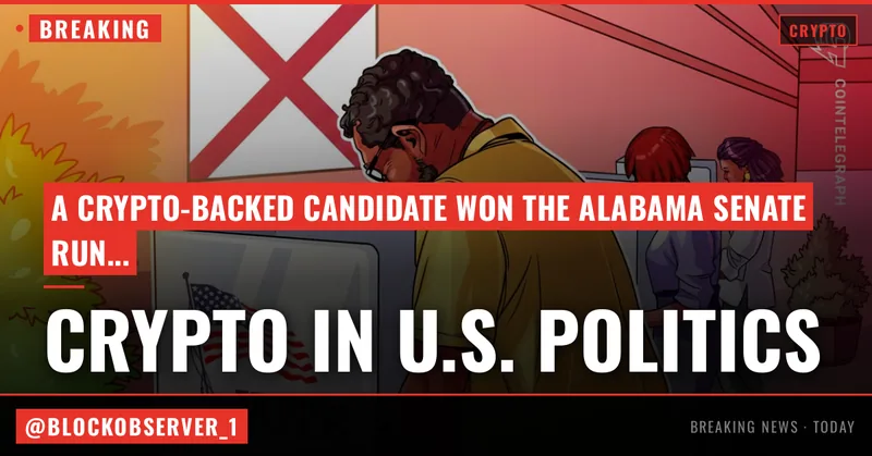 Crypto-backed GOP candidate wins Alabama Senate runoff with June primaries looming