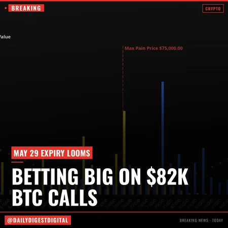 The $6 billion expiration countdown: Traders pile into $82,000 bitcoin calls ahead of May 29 expiry