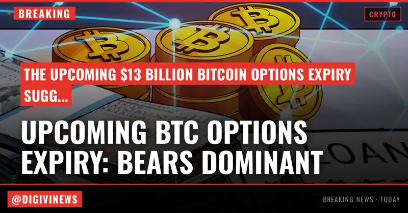 $13B Bitcoin options expiry looms: Will bulls endure more pain in June?