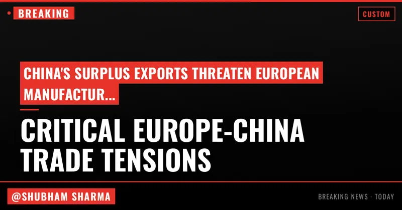 Europe Is Edging Closer to a Trade War With China. Here’s Why.