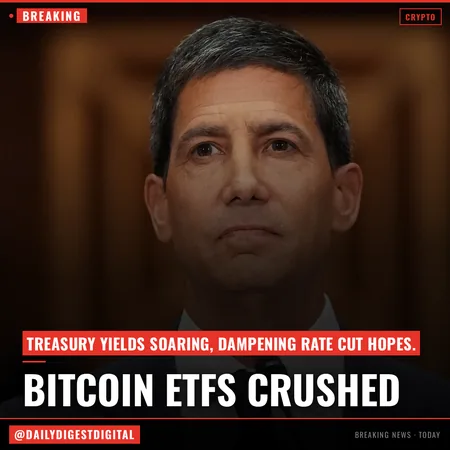 Bitcoin ETFs crushed by billions in outflows as Treasuries stifle interest-rate cut hopes