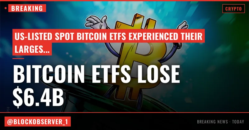 Bitcoin ETFs shed record $6.4B in 30 days amid crypto winter chill