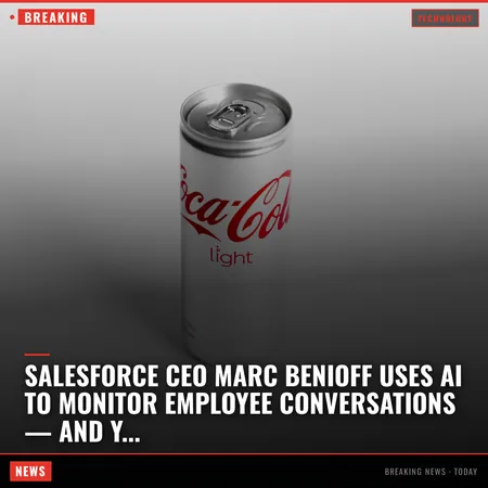 Salesforce CEO Marc Benioff Uses AI to Monitor Employee Conversations — And Your Boss Might Be 