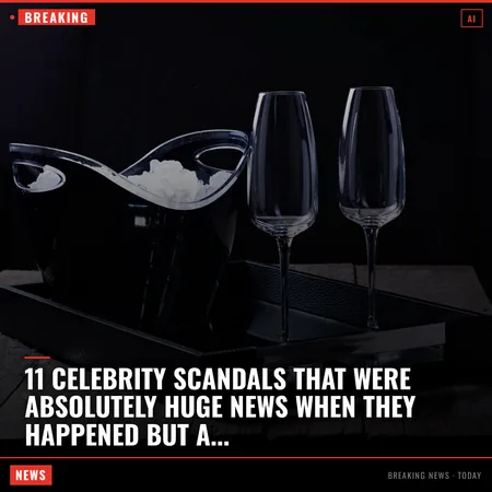 11 Celebrity Scandals That Were Absolutely Huge News When They Happened But Are Now Almost Completely Forgotten These moments once shocked the wor