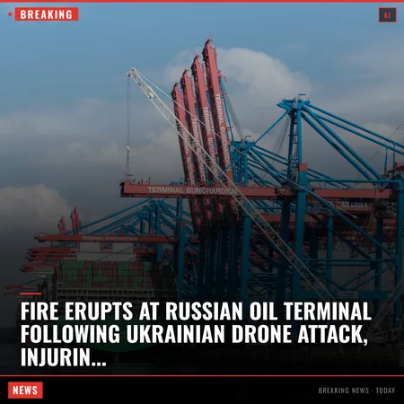 Fire erupts at Russian oil terminal following Ukrainian drone attack, injuring 2 people: report Russia’s Astra news outlet said Ukrainian drones struc