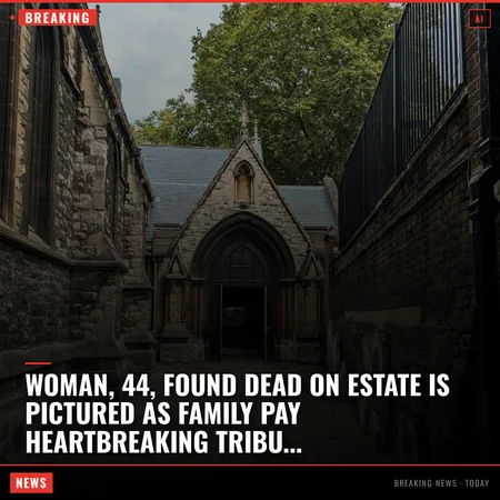 Woman, 44, found dead on estate is pictured as family pay heartbreaking tribute: Police arrest man on suspicion of murder A heartbroken family have pa