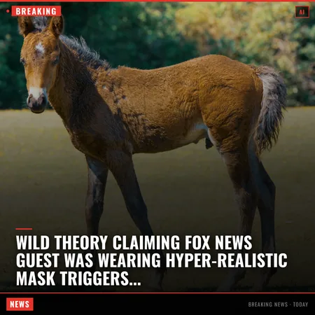 Wild theory claiming Fox News guest was wearing hyper-realistic mask triggers internet meltdown Internet sleuths have come up with the wild theory tha